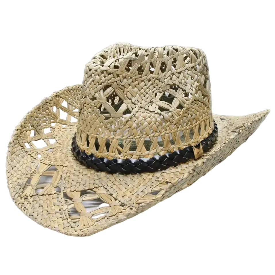 Sombrero Tejido del Viejo Oeste