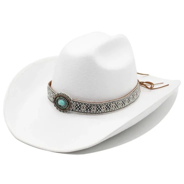 Sombrero Estilo Cowboy Blanco