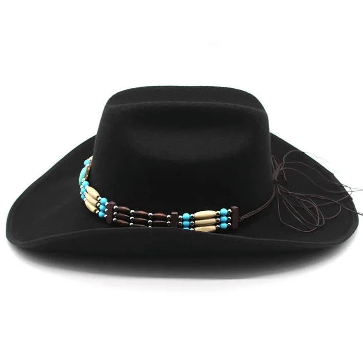 Sombrero Ranchero Negro para Mujer