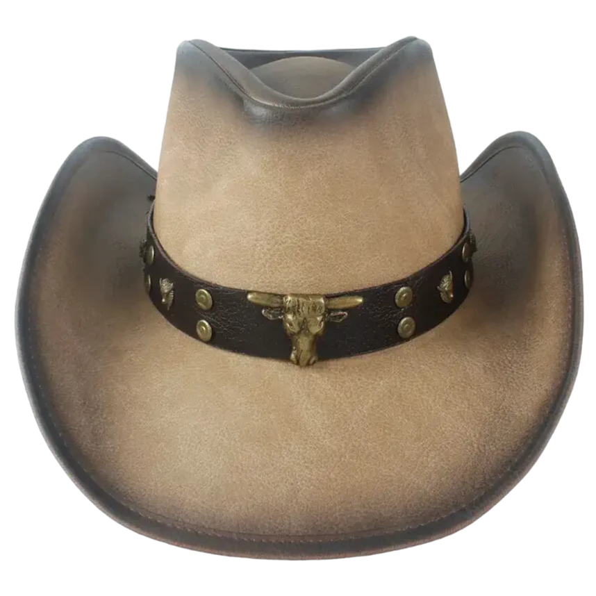 Sombrero Vaquero Texano de Cuero