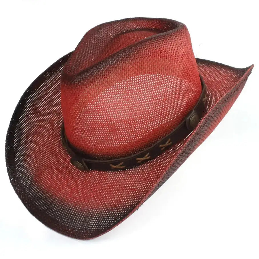 Sombrero Vaquero de Mujer Rojo