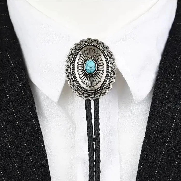 Corbatin Texano con Turquesa