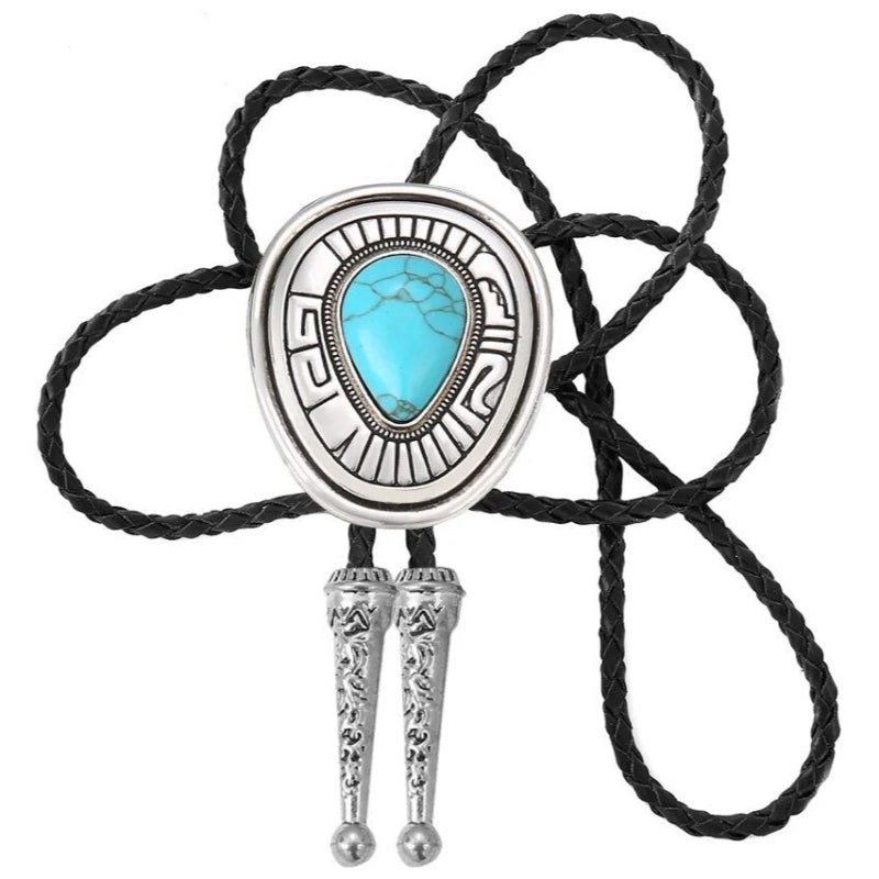 Corbata Tipo Vaquera Turquesa