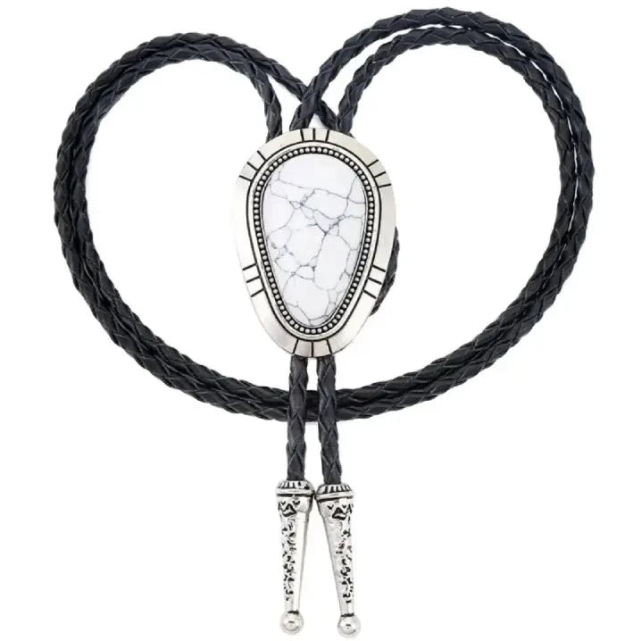 Corbata Western Blanca