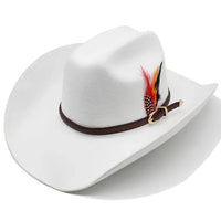 Sombrero Vaquero Blanco Mujer