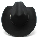 Sombrero Vaquero de Fieltro Negro para Hombre