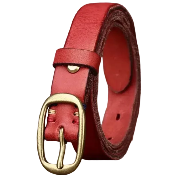 Cinturón Vaquero Rojo para Dama
