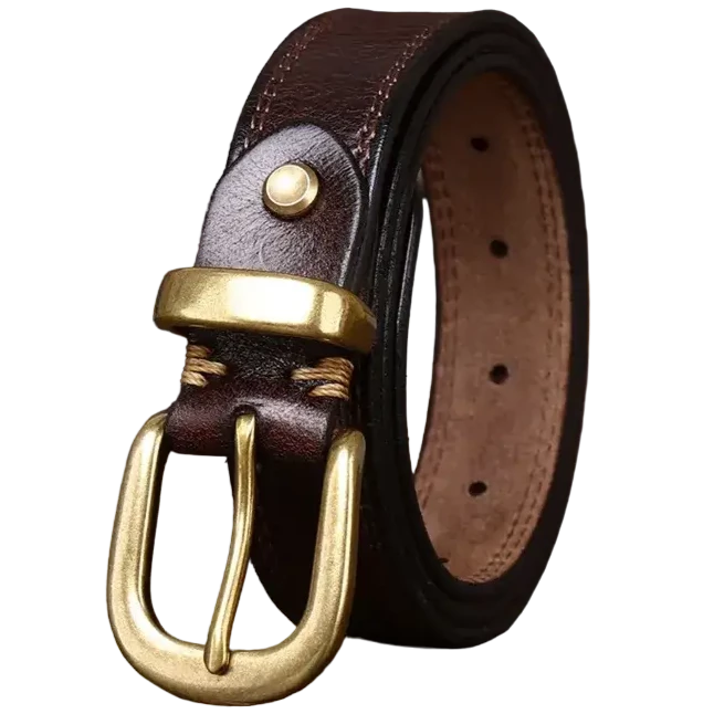 Cinturón Western Mujer de Cuero Café 