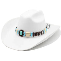 Sombrero Ranchero Blanco para Mujer