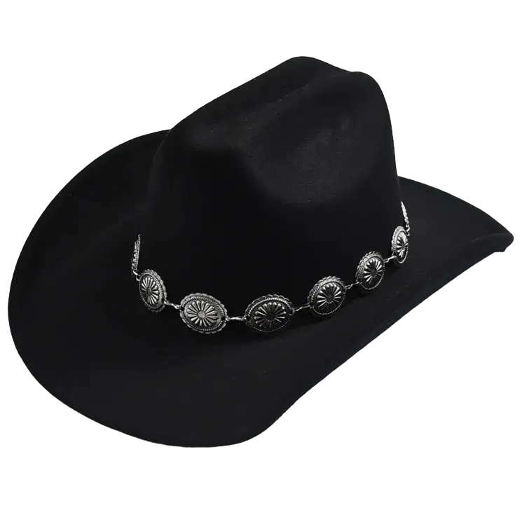 Sombrero Vaquero Negro de Mujer