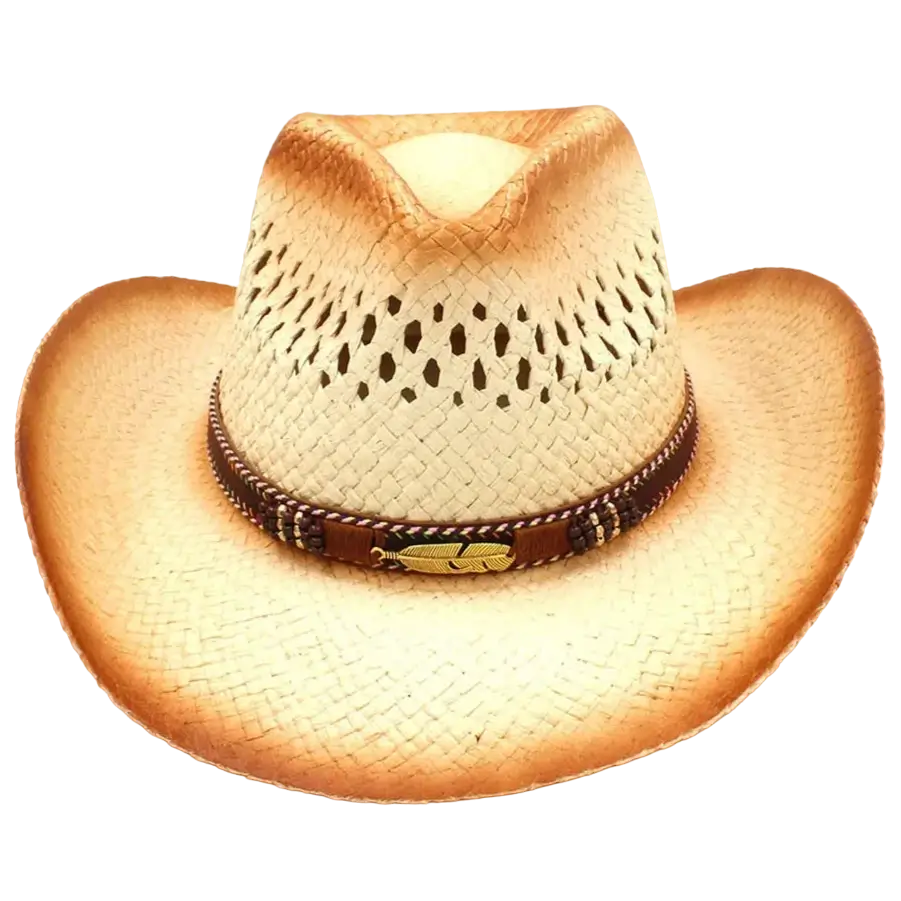 Sombrero Vaquero de Paja Tejida