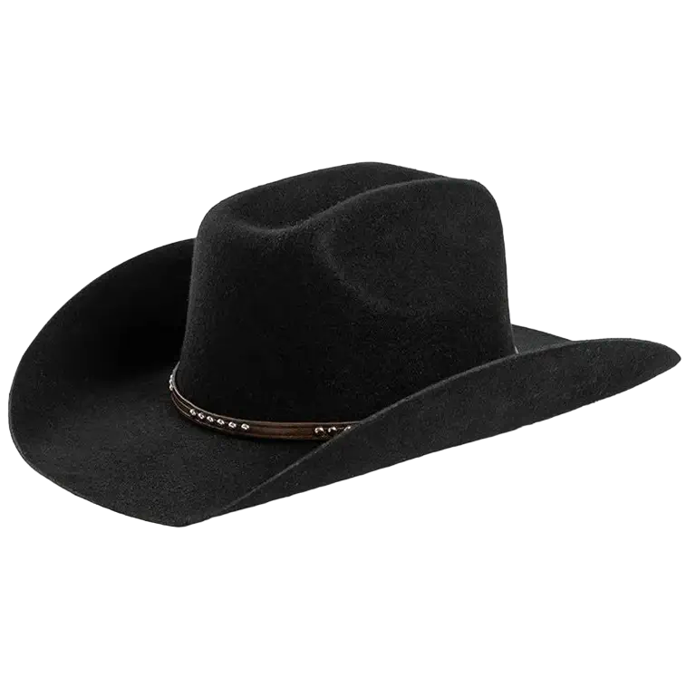 Sombrero Vaquero Negro Copa Alta