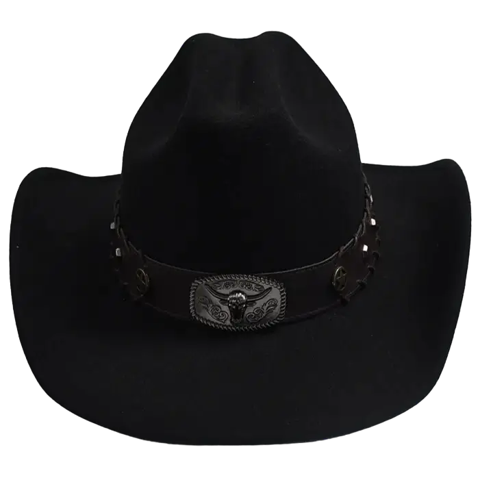 Sombrero Vaquero Hombre de Lana Negra